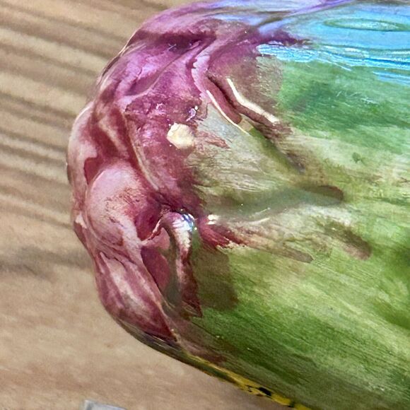 Vietri Italian Majolica Ceramic Vegetable Hand Painted Large Vintage Set of 5 - Picture 3 of 14